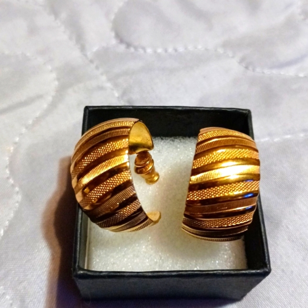 plated earrings